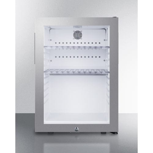 Summit Healthcare Refrigerator Summit MB27GLSS 16" Wide Compact Minibar