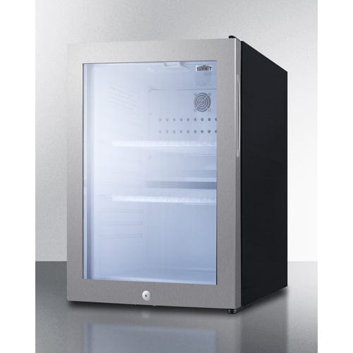 Summit Healthcare Refrigerator Summit MB27GLSS 16" Wide Compact Minibar