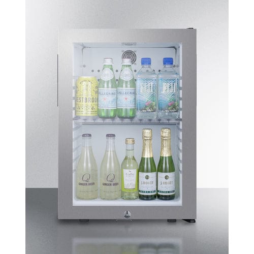 Summit Healthcare Refrigerator Summit MB27GLSS 16" Wide Compact Minibar