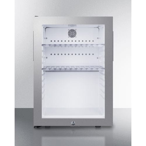 Summit Healthcare Refrigerator Summit MB27GLSS 16" Wide Compact Minibar