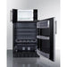Summit Prefabricated Kitchens & Kitchenettes Summit Microwave/Refrigerator Combination with Allocator MRF6BK2SSA