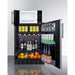 Summit Prefabricated Kitchens & Kitchenettes Summit Microwave/Refrigerator Combination with Allocator MRF6BK2SSA