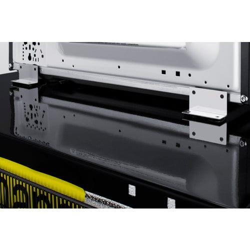 Summit Prefabricated Kitchens & Kitchenettes Summit Microwave/Refrigerator Combination with Allocator MRF6BK2SSA