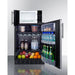 Summit Prefabricated Kitchens & Kitchenettes Summit Microwave/Refrigerator Combination with Allocator MRF6BK2SSA