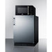 Summit Prefabricated Kitchens & Kitchenettes Summit Microwave/Refrigerator Combination with Allocator MRF708BLSSA