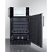 Summit Prefabricated Kitchens & Kitchenettes Summit Microwave/Refrigerator Combination with Allocator MRF708BLSSA