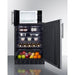 Summit Prefabricated Kitchens & Kitchenettes Summit Microwave/Refrigerator Combination with Allocator MRF708BLSSA