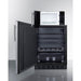 Summit Prefabricated Kitchens & Kitchenettes Summit Microwave/Refrigerator Combination with Allocator MRF708BLSSALHD