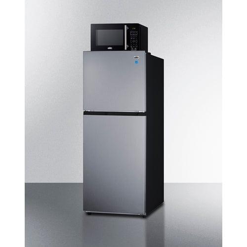 Summit Prefabricated Kitchens & Kitchenettes Summit Microwave/Refrigerator-Freezer Combination with Allocator MRF1089PLA