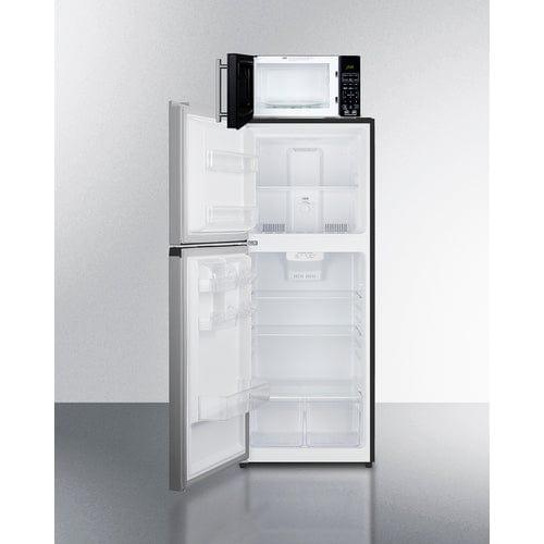 Summit Prefabricated Kitchens & Kitchenettes Summit Microwave/Refrigerator-Freezer Combination with Allocator MRF1089PLALHD