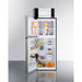 Summit Prefabricated Kitchens & Kitchenettes Summit Microwave/Refrigerator-Freezer Combination with Allocator MRF1089PLALHD