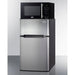 Summit Prefabricated Kitchens & Kitchenettes Summit Microwave/Refrigerator-Freezer Combination with Allocator MRF34BSSA