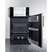 Summit Prefabricated Kitchens & Kitchenettes Summit Microwave/Refrigerator-Freezer Combination with Allocator MRF66BK2SSA