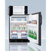 Summit Prefabricated Kitchens & Kitchenettes Summit Microwave/Refrigerator-Freezer Combination with Allocator MRF66BKA
