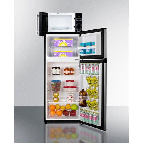 Summit Prefabricated Kitchens & Kitchenettes Summit Microwave/Refrigerator-Freezer Combination with Allocator MRF73PLA