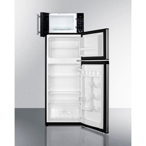 Summit Prefabricated Kitchens & Kitchenettes Summit Microwave/Refrigerator-Freezer Combination with Allocator MRF73PLA