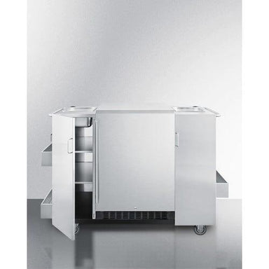 Summit Outdoor Cart Summit Outdoor Cart with Refrigerator CartOSRF