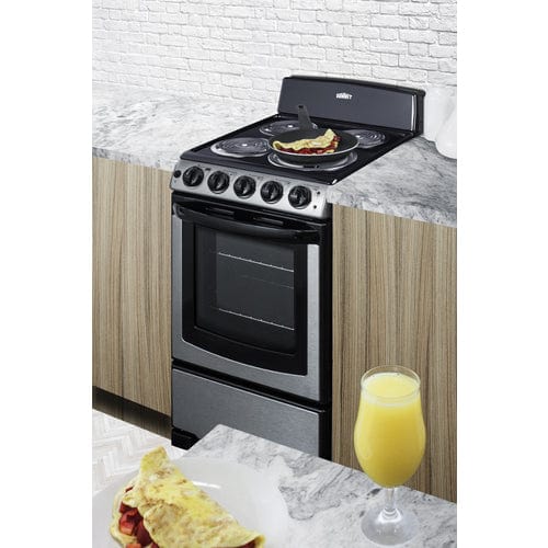 Summit Refrigerators Summit PROEL20SS 20" Wide Electric Coil Range