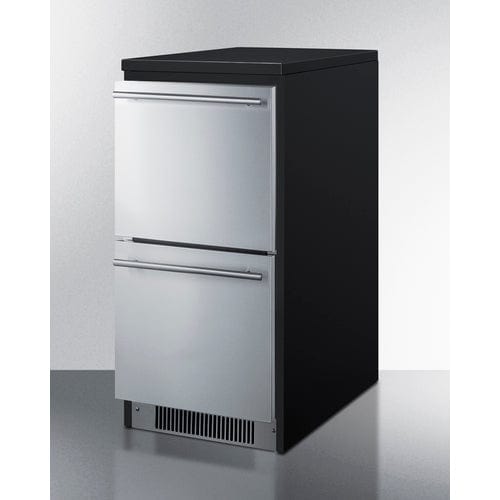 Summit Prefabricated Kitchens &amp; Kitchenettes Summit Refrigerator Cabinet for 15&quot; Wide Appliances, ADA Height CWR9ADA