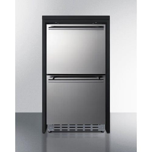 Summit Prefabricated Kitchens & Kitchenettes Summit Refrigerator Cabinet for 18-20" Wide Appliances, ADA Height CWR2ADA