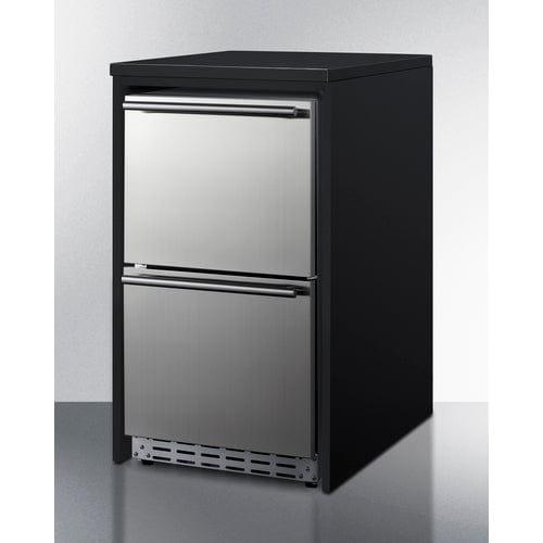 Summit Prefabricated Kitchens & Kitchenettes Summit Refrigerator Cabinet for 18-20" Wide Appliances, ADA Height CWR2ADA
