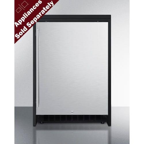 Summit Prefabricated Kitchens & Kitchenettes Summit Refrigerator Cabinet for 24" Wide Appliances, ADA Height CWR4ADA