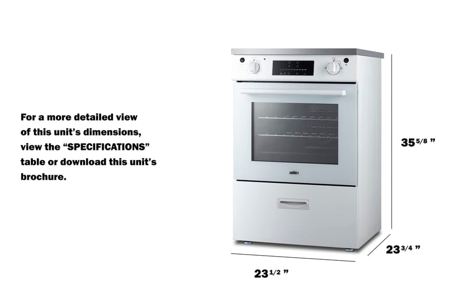 Summit Induction Range Summit REN24W5 24" Wide Induction Range