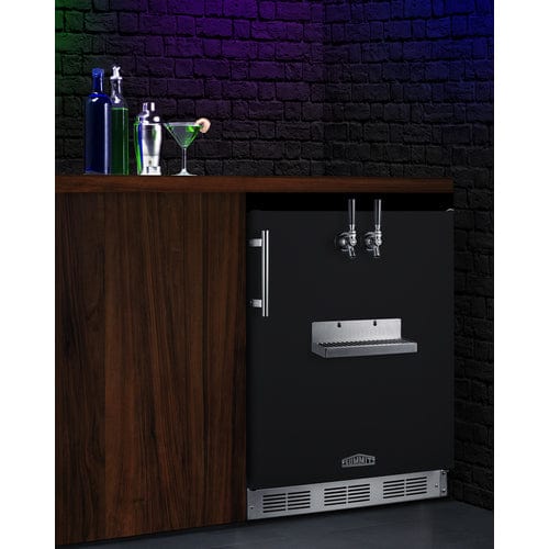 Summit Kegerator Summit SBC58BFRTPADA | 24" Wide Front Tap Built-In Beer Kegerator