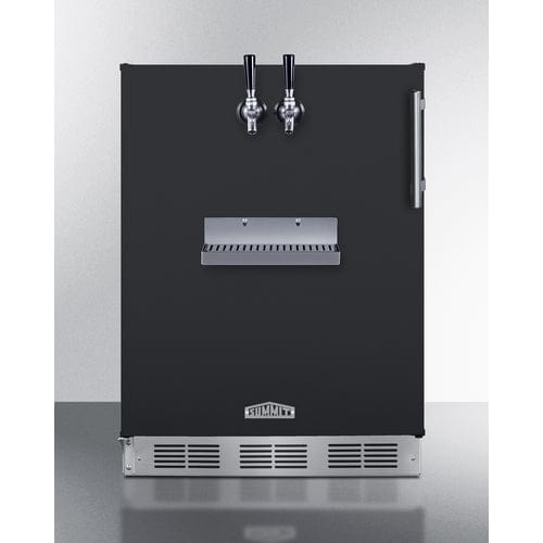 Summit Kegerator Summit SBC58BFRTPADALHD | 24" Wide Front Tap Built-In Beer Kegerator | ADA