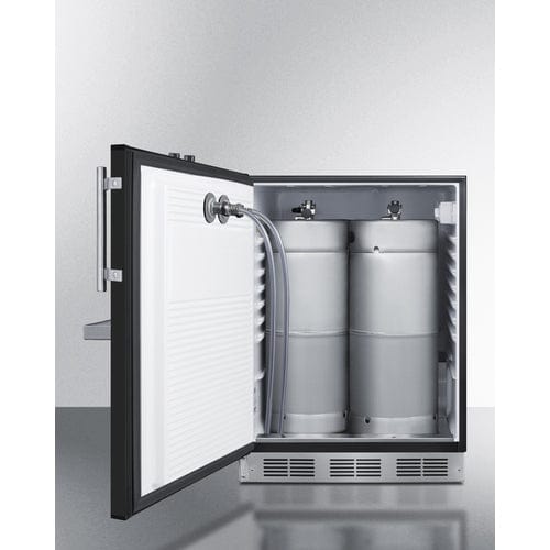 Summit Kegerator Summit SBC58BFRTPADALHD | 24" Wide Front Tap Built-In Beer Kegerator | ADA