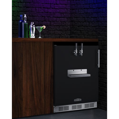 Summit Kegerator Summit SBC58BFRTPCFADALHD | 24" Wide Front Tap Built-In Cold Brew Coffee Kegerator | ADA