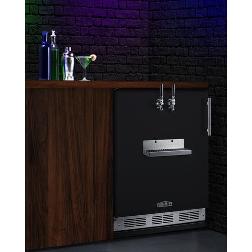 Summit Kegerator Summit SBC58BFRTPLHD | 24" Wide Front Tap Built-In Beer Kegerator