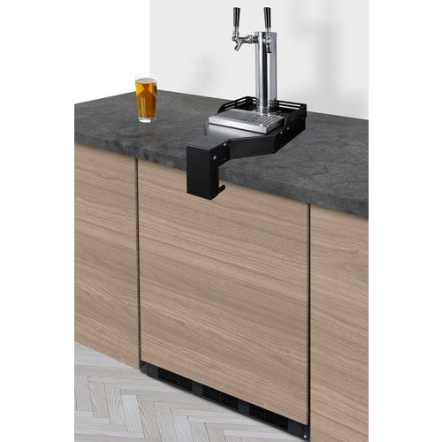 Summit Refrigerators Summit SBC58BLIFFLTWADA 24&quot; Wide Built-In Floating Tap Beer Kegerator, ADA-Compliant