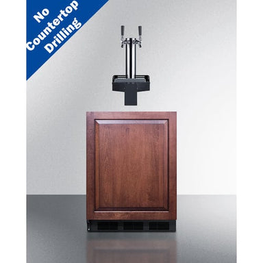 Summit Refrigerators Summit SBC58BLIFFLTWADALHD 24" Wide Built-In Floating Tap Beer Kegerator, ADA-Compliant