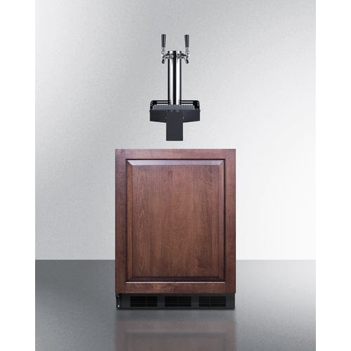 Summit Refrigerators Summit SBC58BLIFFLTWADALHD 24" Wide Built-In Floating Tap Beer Kegerator, ADA-Compliant