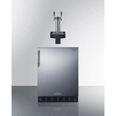 Summit Refrigerators Summit SBC7BRSFLTWADA 24" Wide Built-In Floating Tap Beer Kegerator, ADA-Compliant