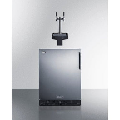 Summit Refrigerators Summit SBC7BRSFLTWADALHD 24" Wide Built-In Floating Tap Beer Kegerator, ADA-Compliant