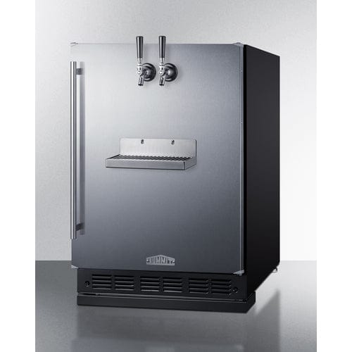 Summit Kegerator Summit SBC7BRSFRTP | 24" Wide Front Tap Built-In Beer Kegerator