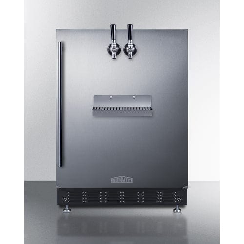 Summit Kegerator Summit SBC7BRSFRTP | 24" Wide Front Tap Built-In Beer Kegerator