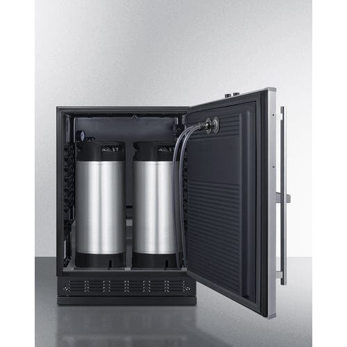 Summit Kegerator Summit SBC7BRSFRTPCF | 24" Wide Front Tap Built-In Cold Brew Coffee Kegerator