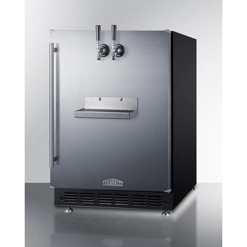 Summit Kegerator Summit SBC7BRSFRTPCF | 24" Wide Front Tap Built-In Cold Brew Coffee Kegerator