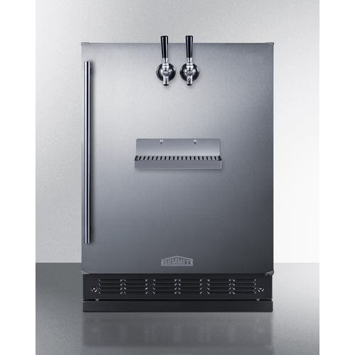 Summit Kegerator Summit SBC7BRSFRTPCF | 24" Wide Front Tap Built-In Cold Brew Coffee Kegerator