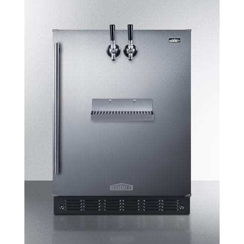 Summit Kegerator Summit SBC7BRSFRTPCFADA | 24" Wide Front Tap Built-In Cold Brew Coffee Kegerator