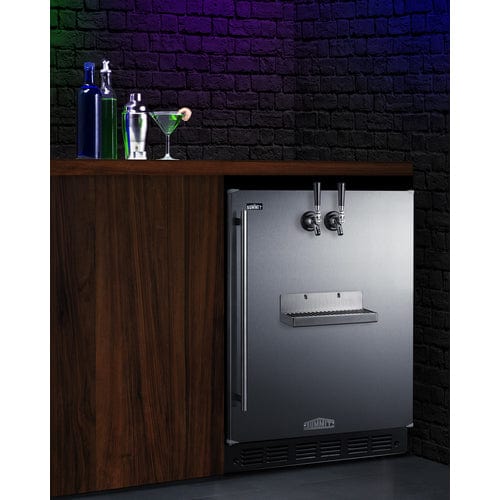Summit Kegerator Summit SBC7BRSFRTPCFADA | 24" Wide Front Tap Built-In Cold Brew Coffee Kegerator