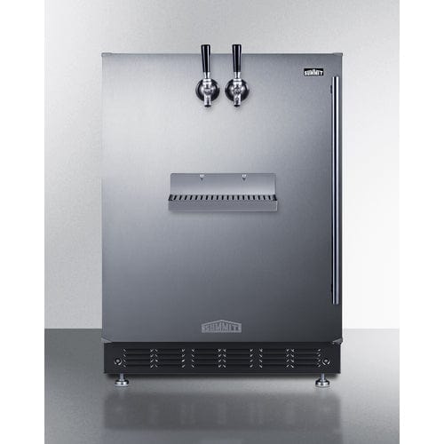 Summit Kegerator Summit SBC7BRSFRTPCFLHD | 24" Wide Front Tap Built-In Cold Brew Coffee Kegerator