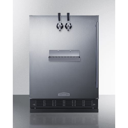 Summit Kegerator Summit SBC7BRSFRTPLHD | 24" Wide Front Tap Built-In Beer Kegerator