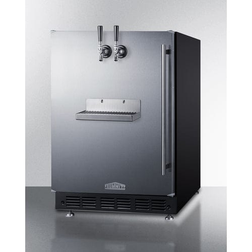 Summit Kegerator Summit SBC7BRSFRTPLHD | 24" Wide Front Tap Built-In Beer Kegerator