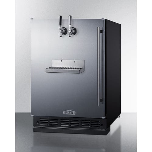 Summit Kegerator Summit SBC7BRSFRTPLHD | 24" Wide Front Tap Built-In Beer Kegerator
