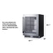 Summit Kegerator Summit SDHG2443LHD 24" Wide Built-In Beverage Center