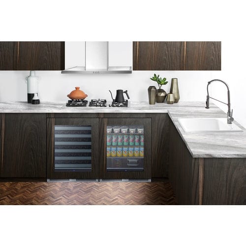 Summit Kegerator Summit SDHG2443PNR 24" Wide Built-In Beverage Center (Panel Not Included)